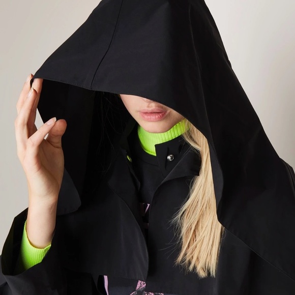 MAJE Trench Coat In Black Sz 1 - Picture 5 of 11